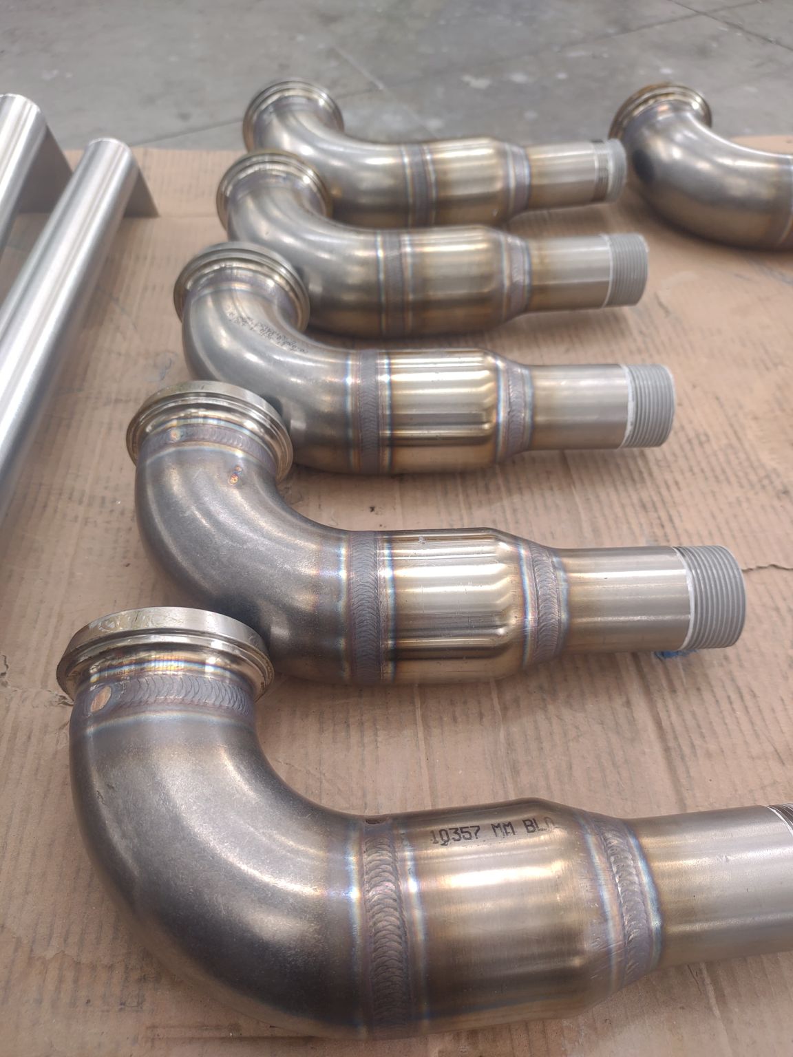 Codos de acero inoxidable fabricados con soldadura TIG